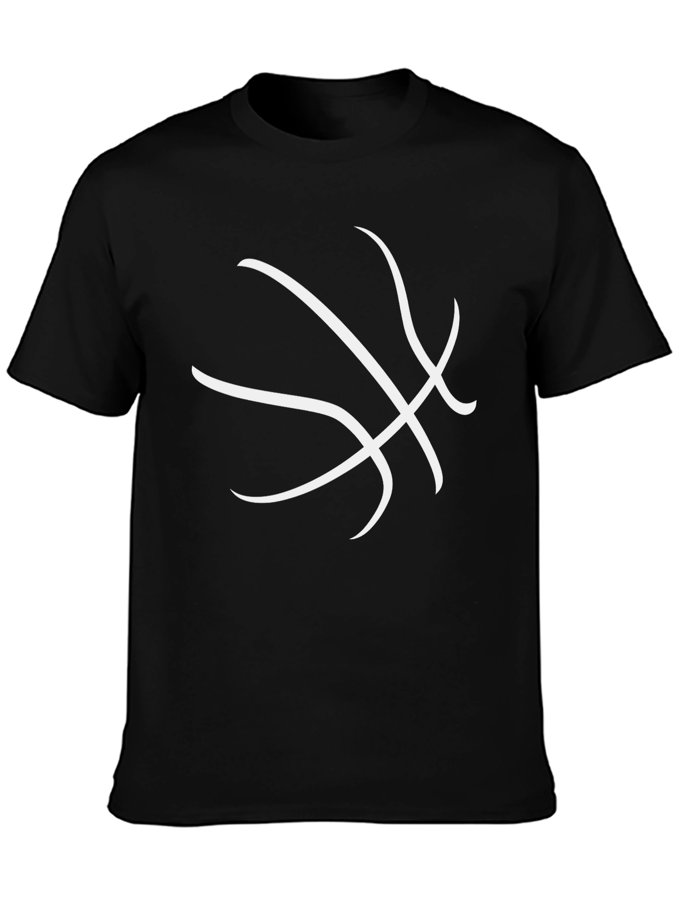 Mens Black Basketball Graphic Tee