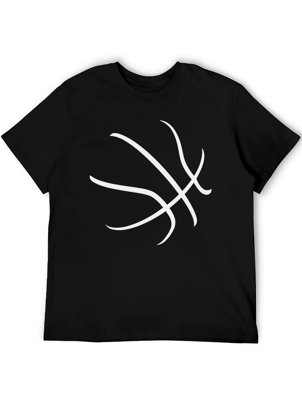 Mens Black Basketball Graphic Tee