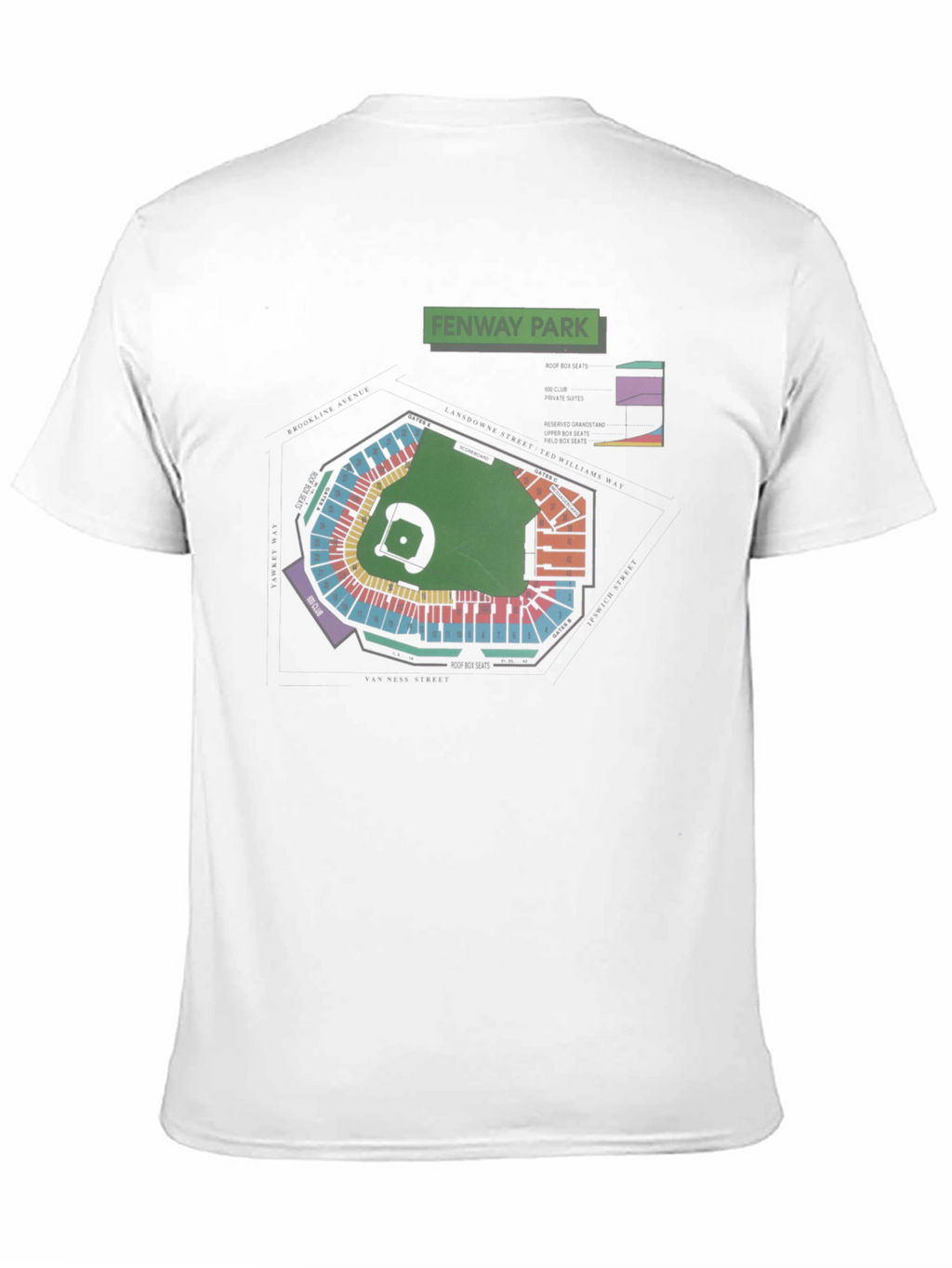 Fenway Park Blueprint T-Shirt