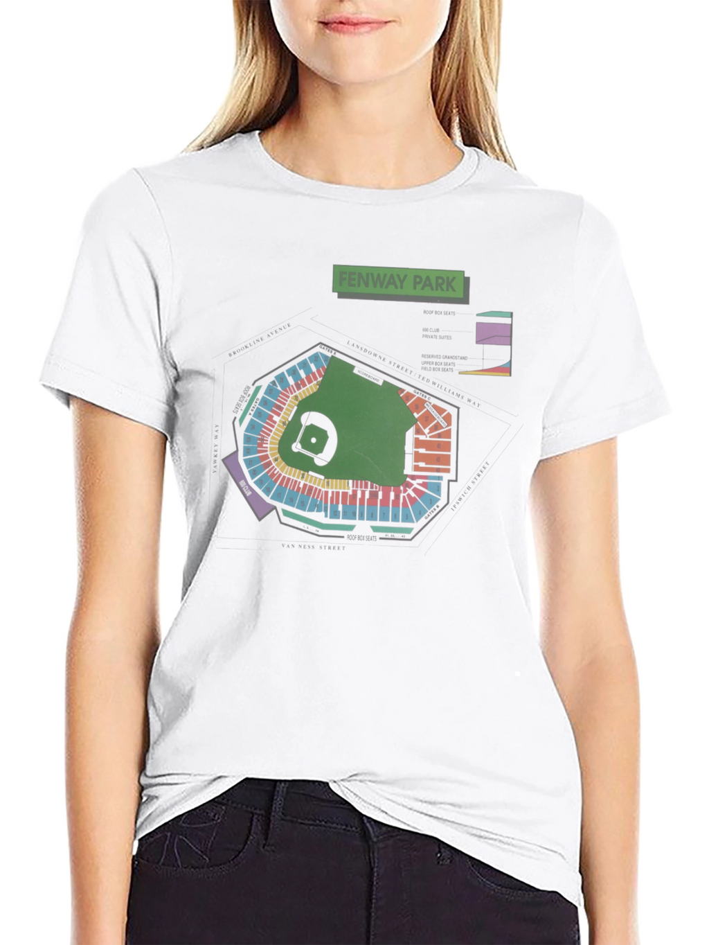 Fenway Park Blueprint T-Shirt