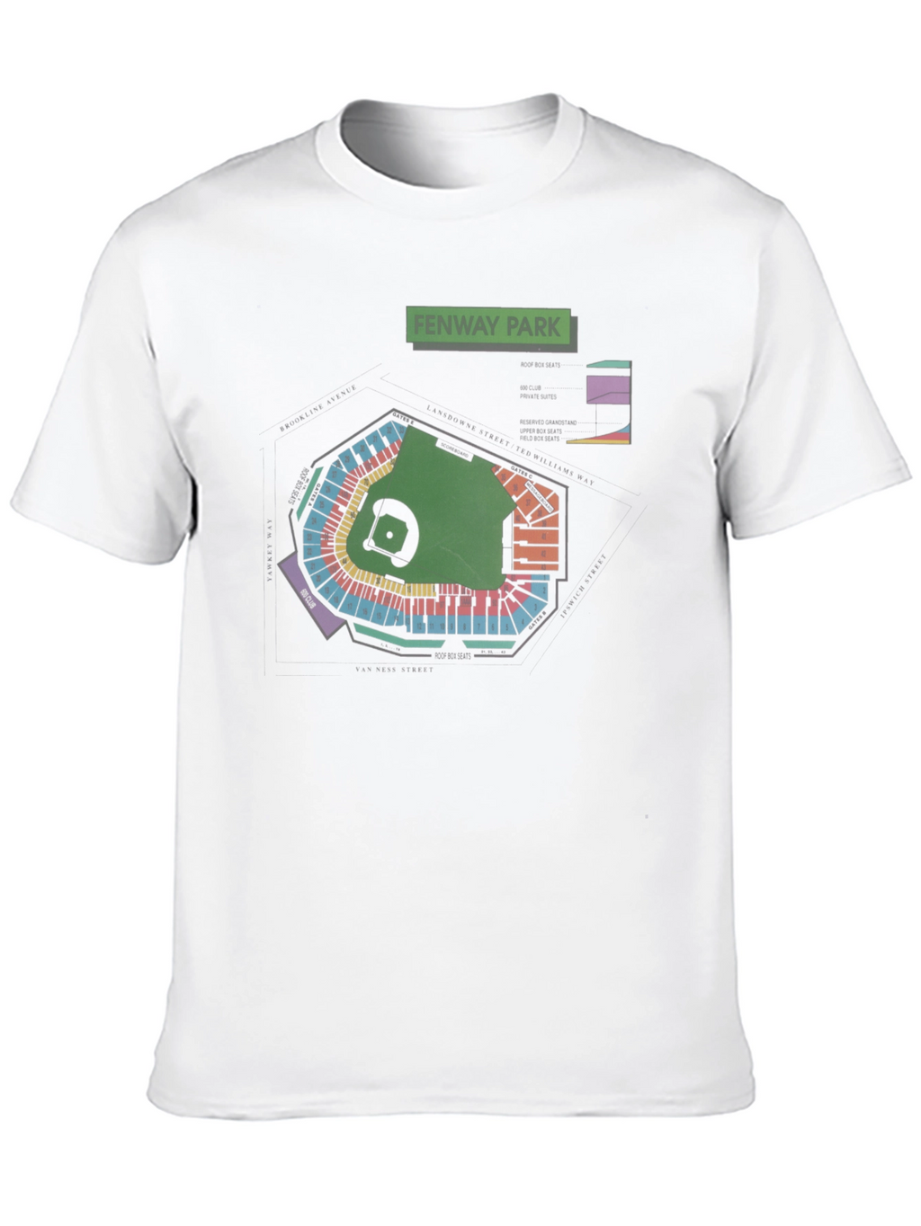 Fenway Park Blueprint T-Shirt