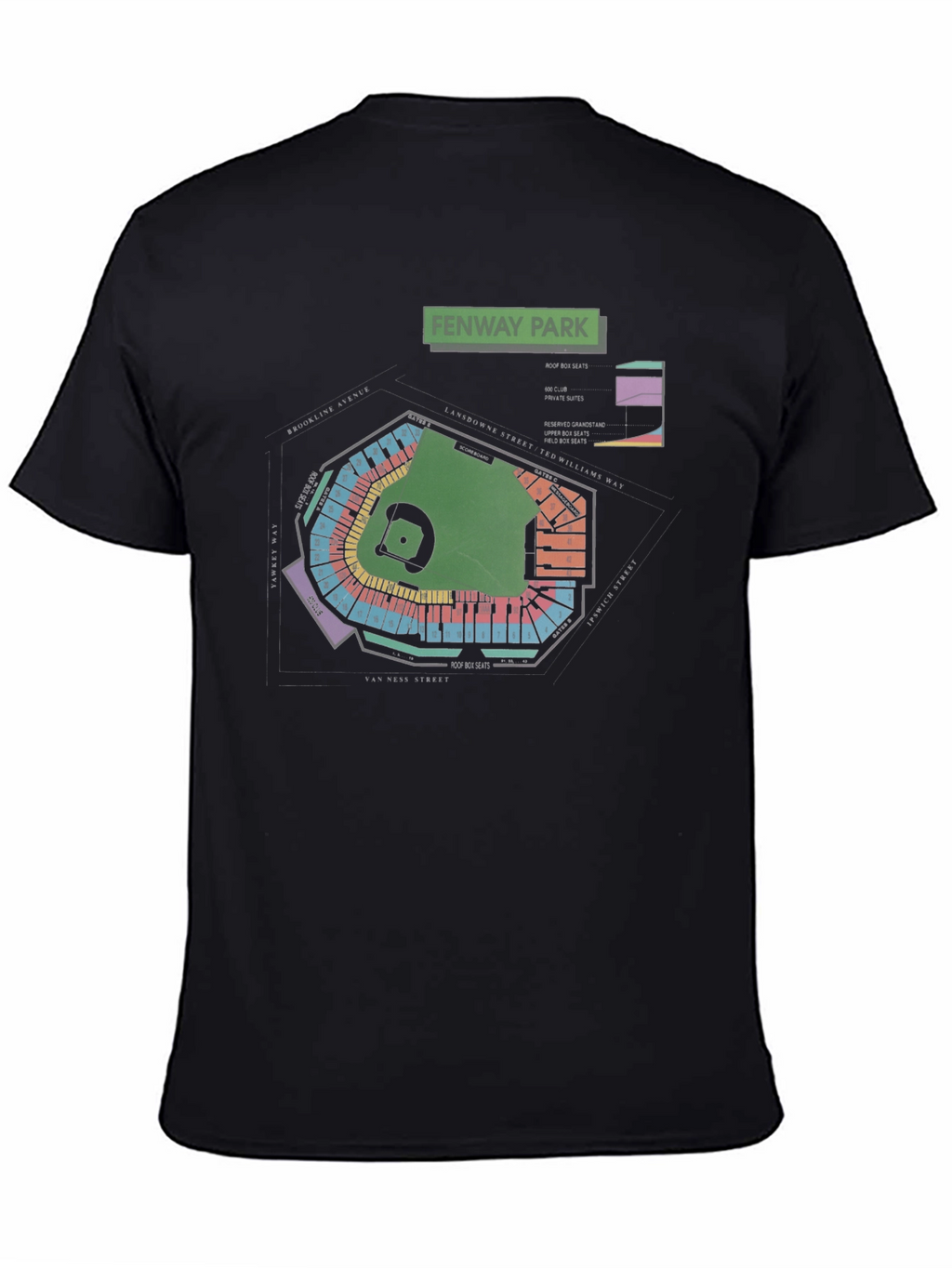 Fenway Park Blueprint T-Shirt