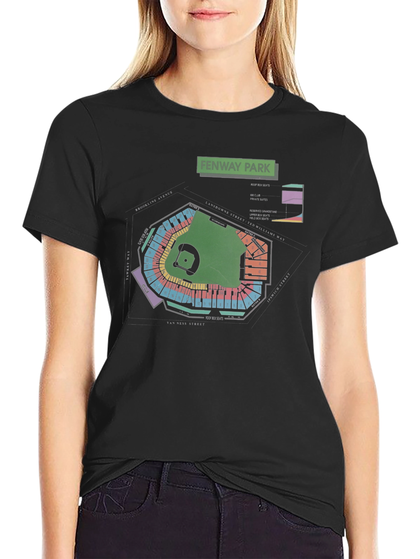 Fenway Park Blueprint T-Shirt