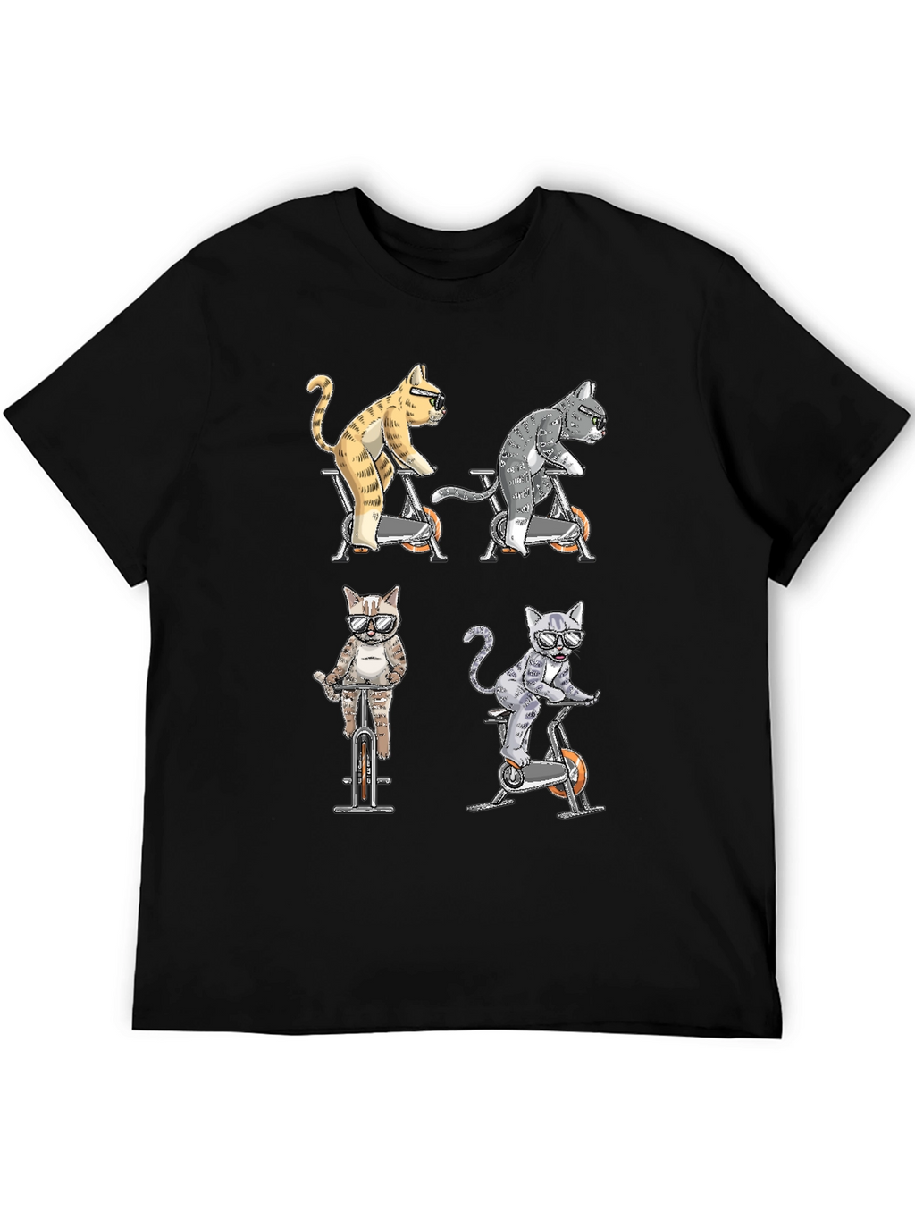 Cats on Bikes Graphic Tee