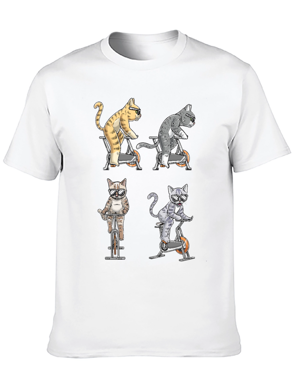 Cats on Bikes Graphic Tee
