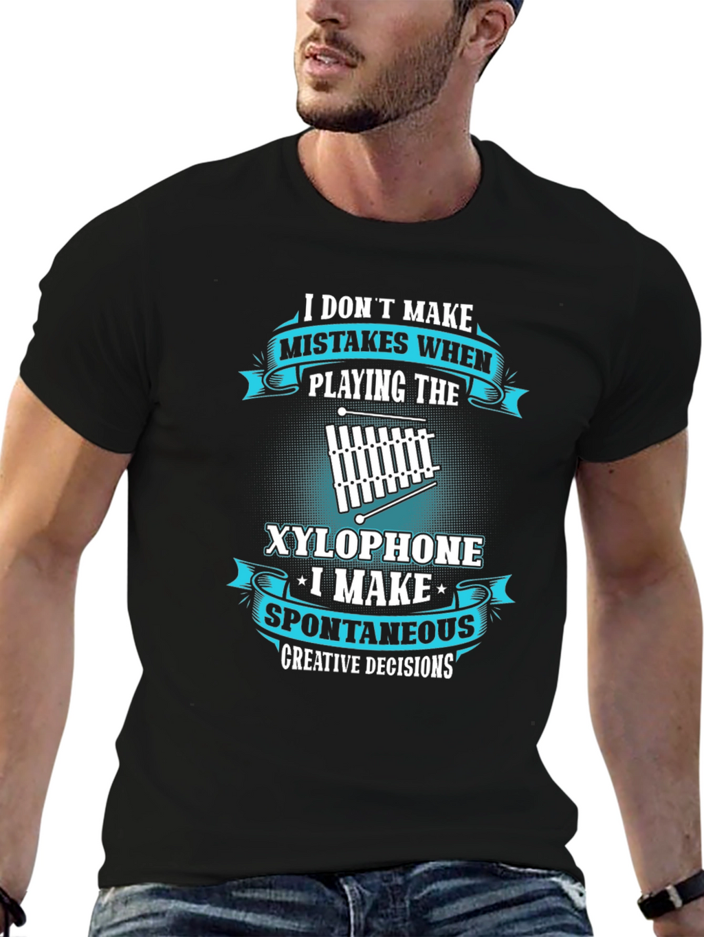 Funny Xylophone Player T-Shirt - Spontaneous Decisions