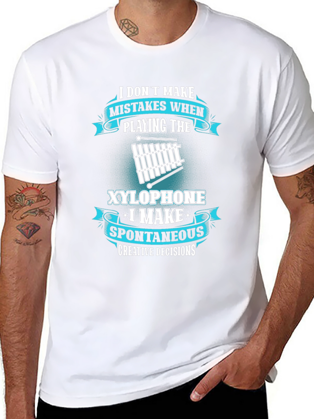 Funny Xylophone Player T-Shirt - Spontaneous Decisions