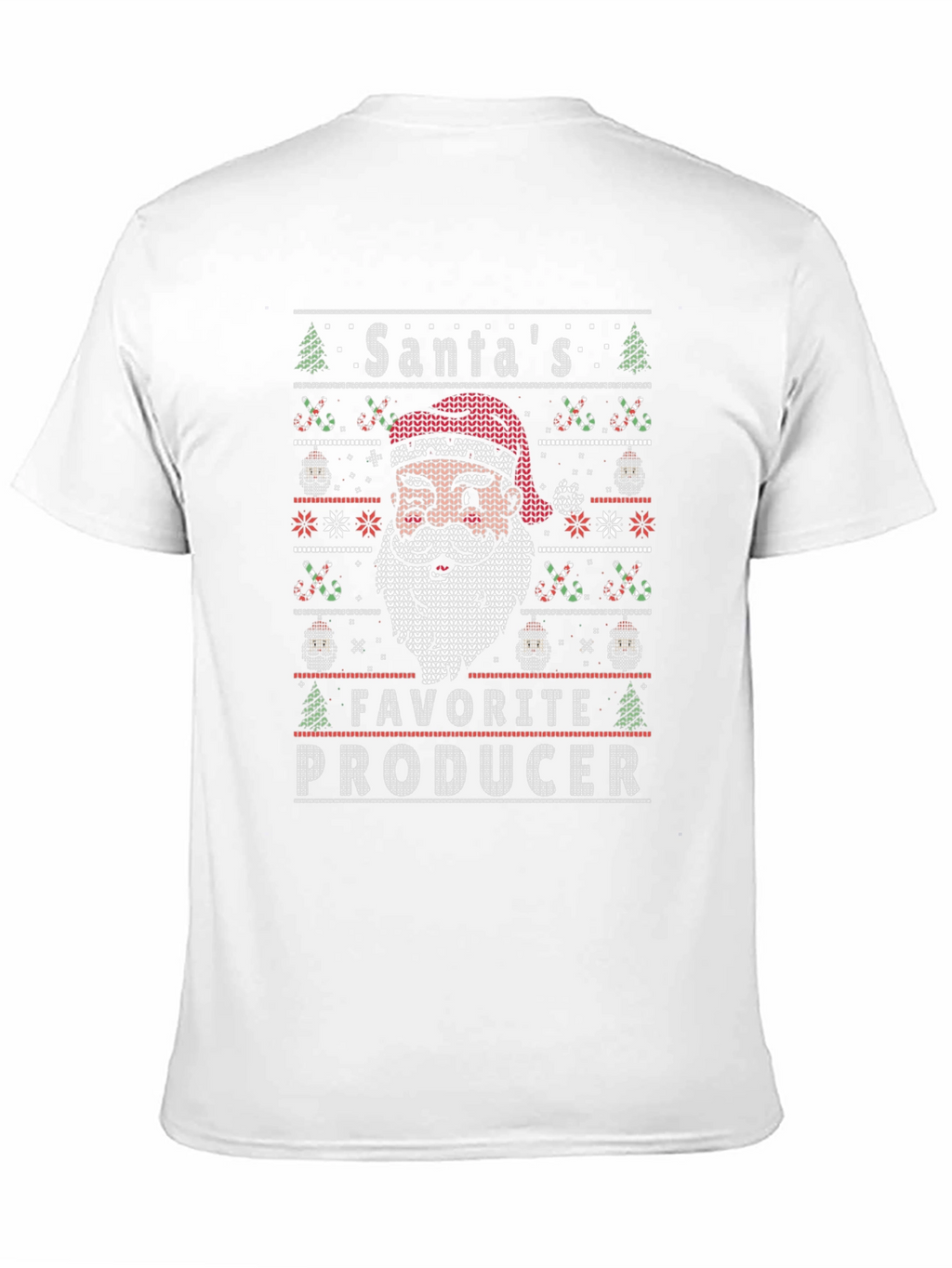 Santas Favorite Producer Christmas Graphic T-Shirt