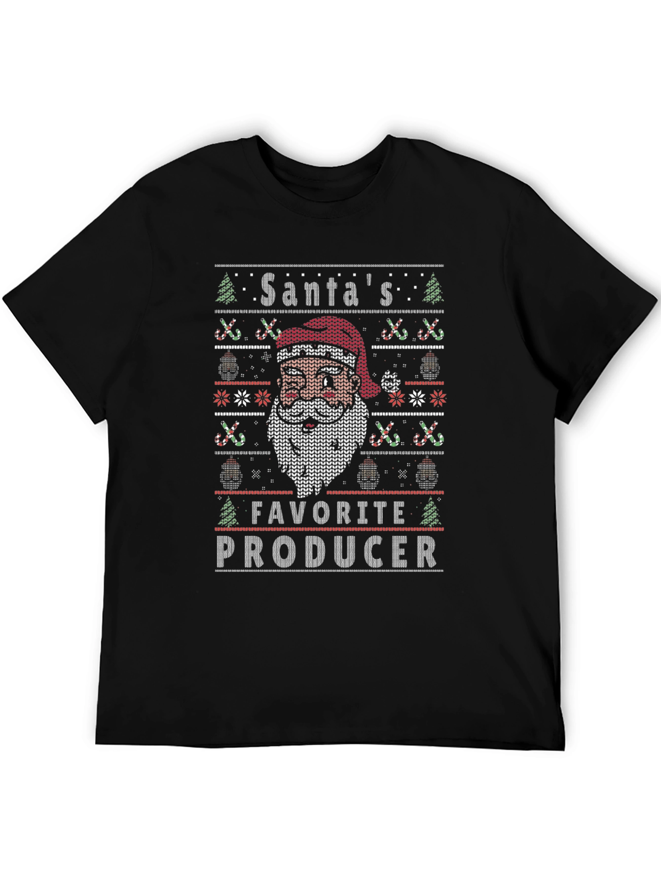 Santas Favorite Producer Christmas Graphic T-Shirt