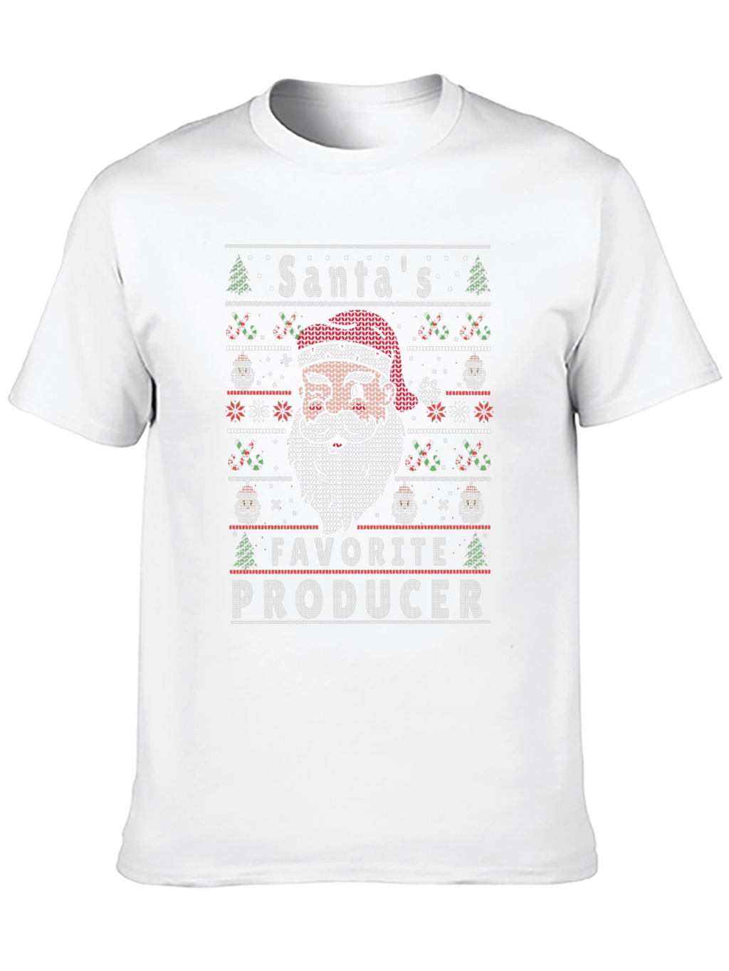 Santas Favorite Producer Christmas Graphic T-Shirt