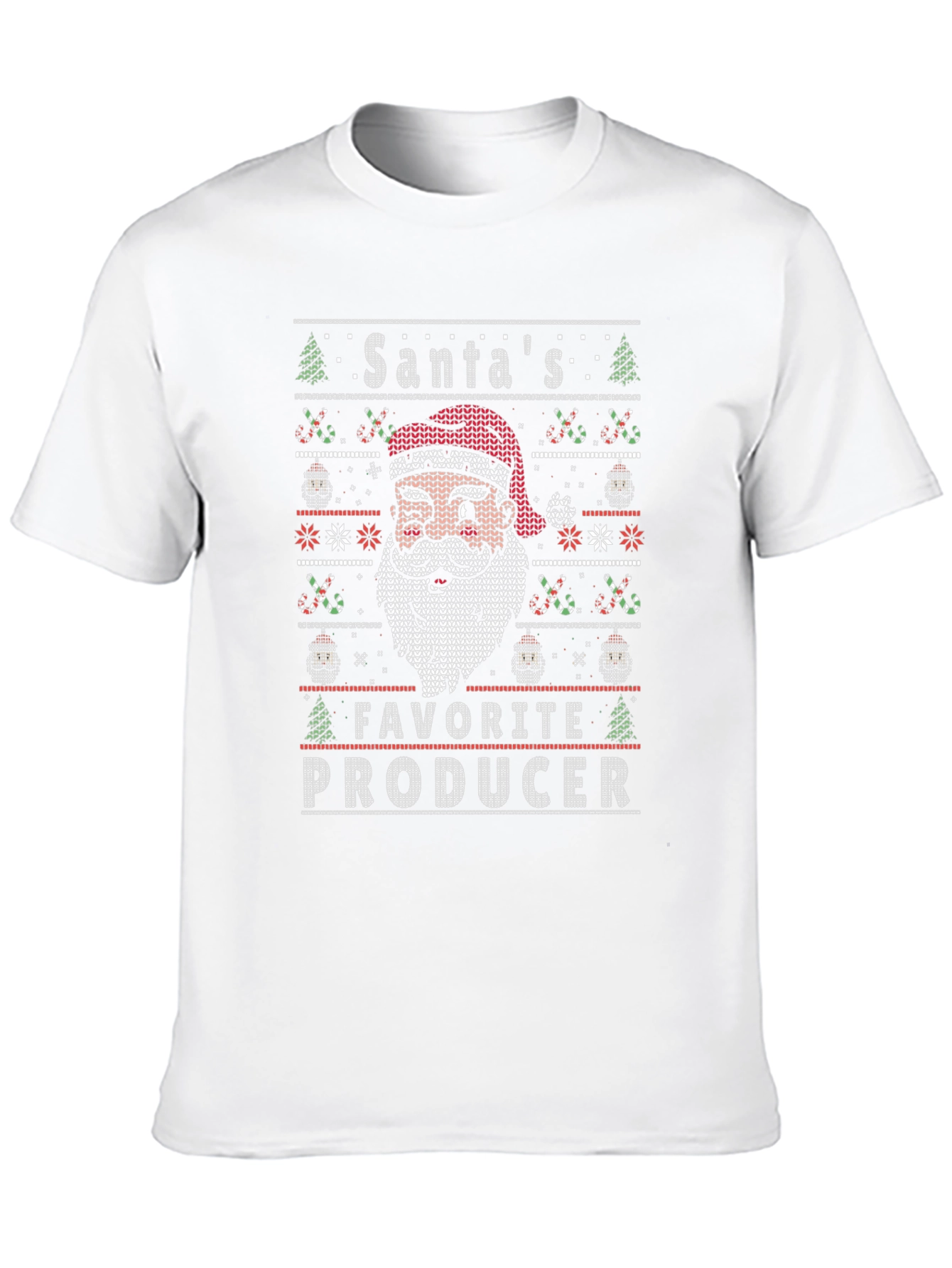 Santas Favorite Producer Christmas Graphic T-Shirt