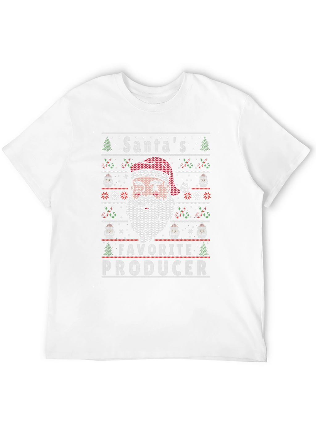 Santas Favorite Producer Christmas Graphic T-Shirt