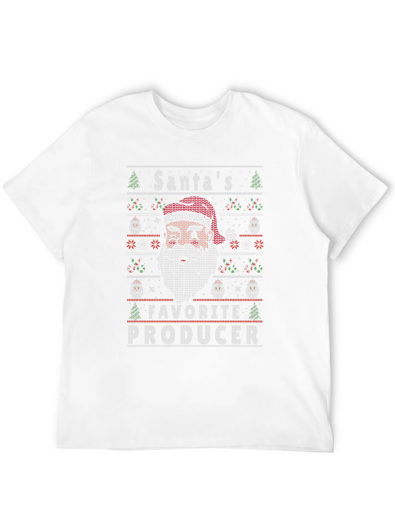 Santas Favorite Producer Christmas Graphic T-Shirt