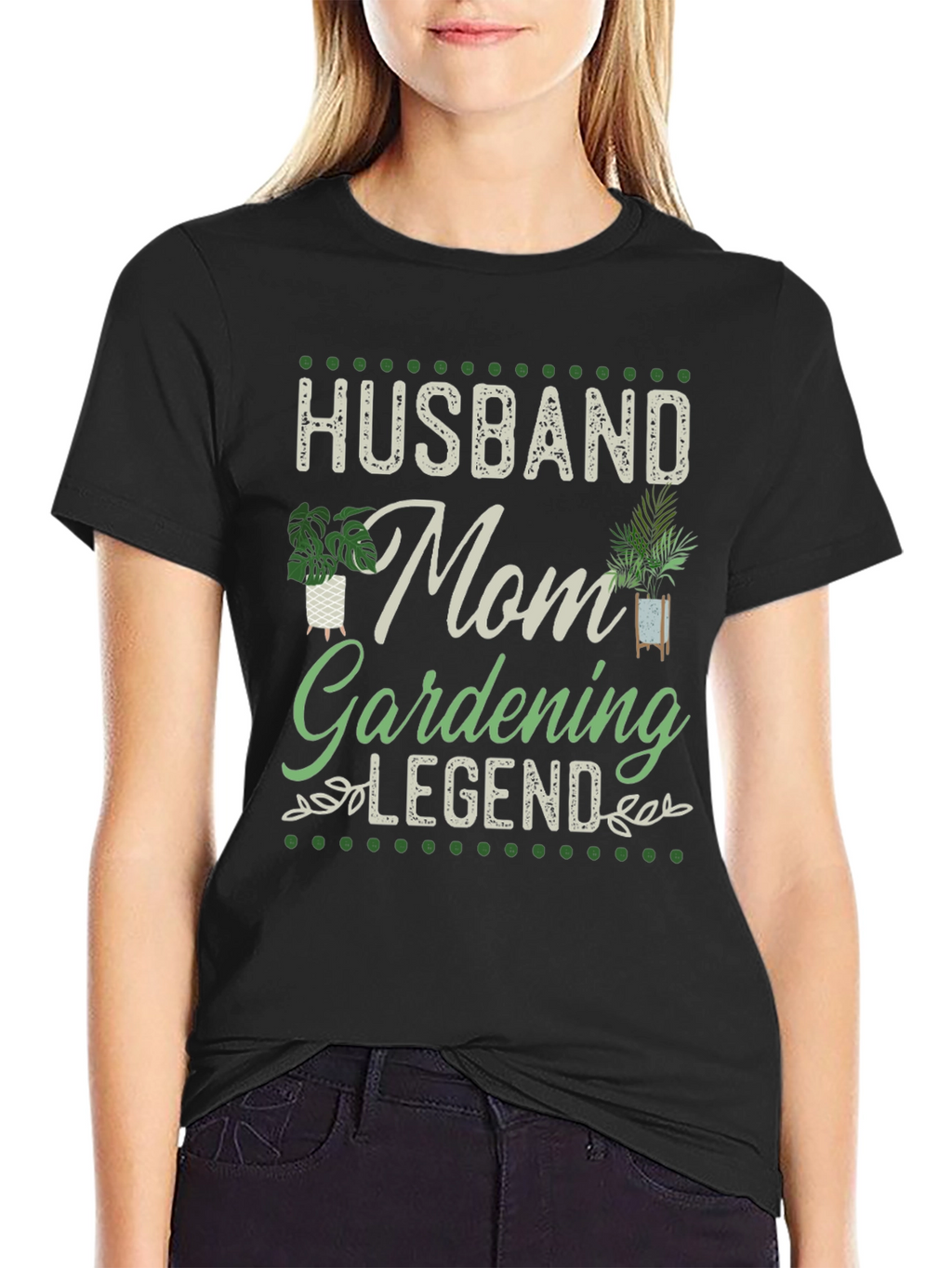 Husband Mom Gardening Legend T-Shirt