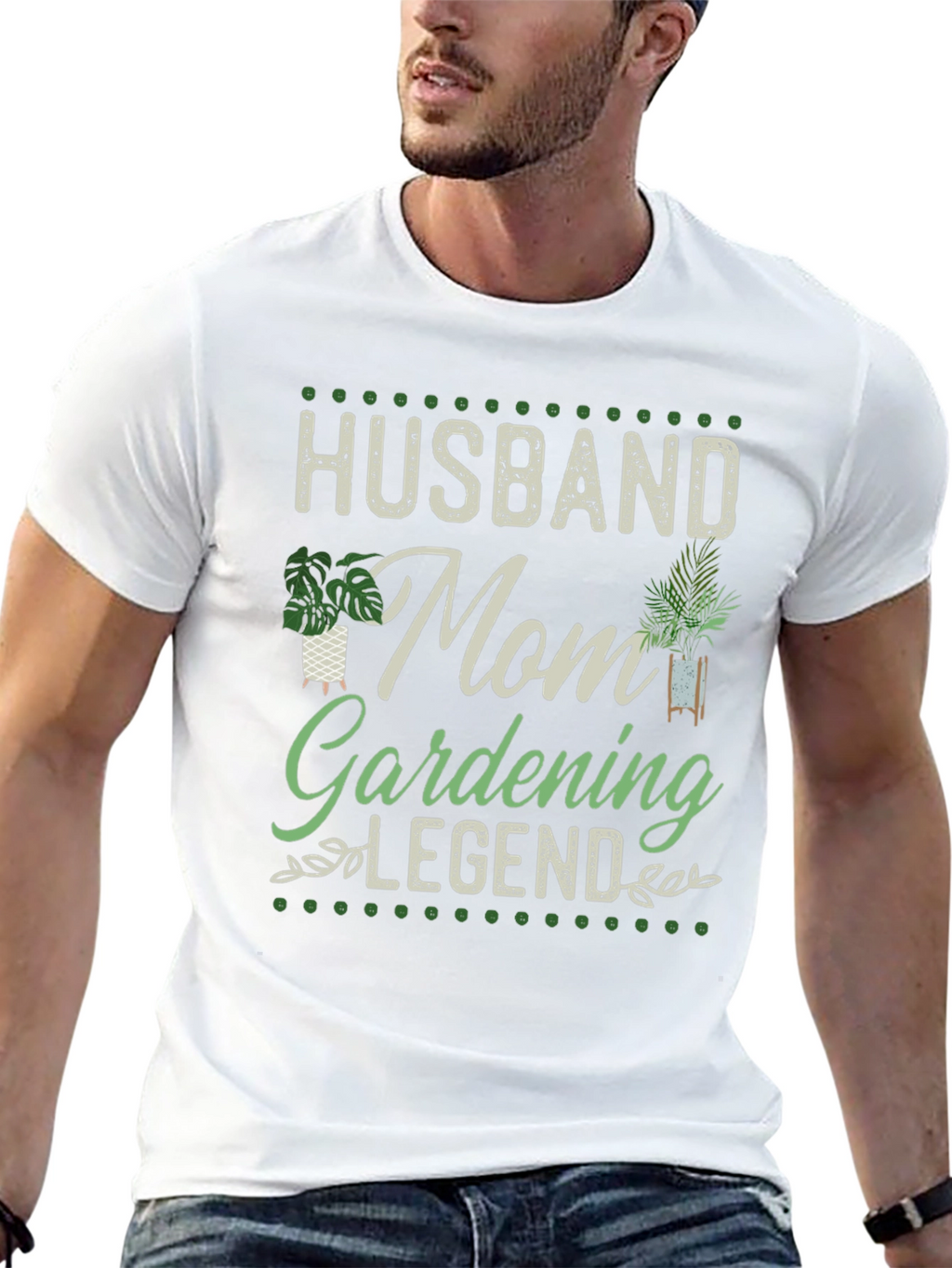 Husband Mom Gardening Legend T-Shirt