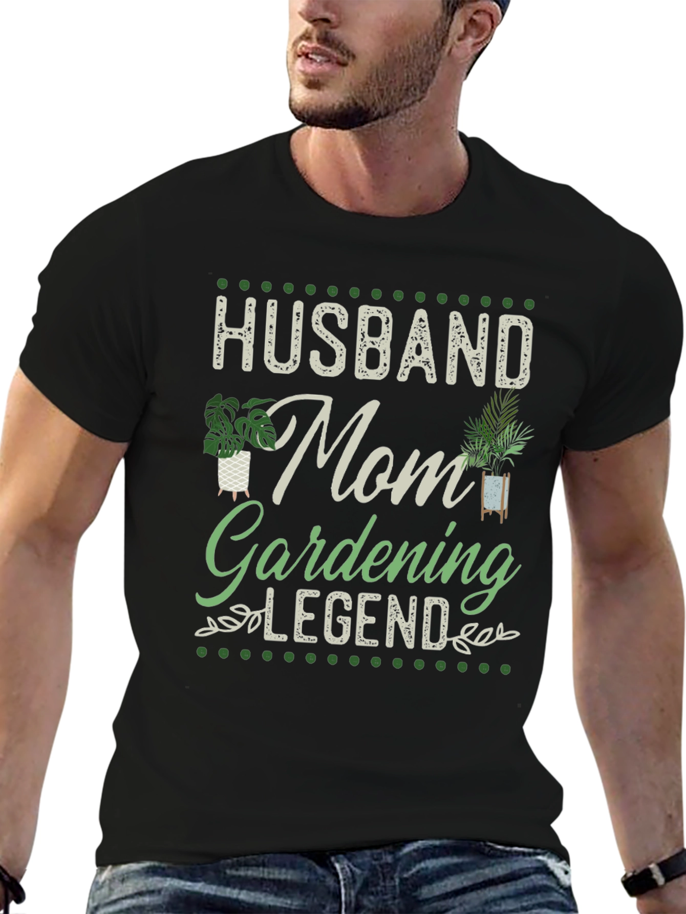 Husband Mom Gardening Legend T-Shirt