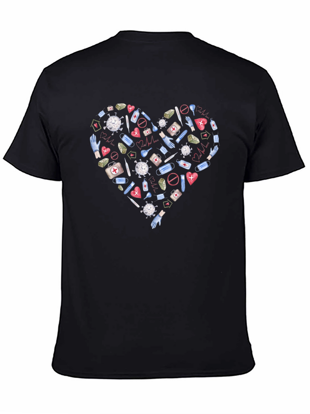 Healthcare Hero Heart T-Shirt - Support Medical Staff