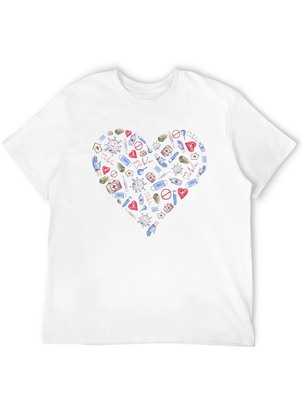 Healthcare Hero Heart T-Shirt - Support Medical Staff