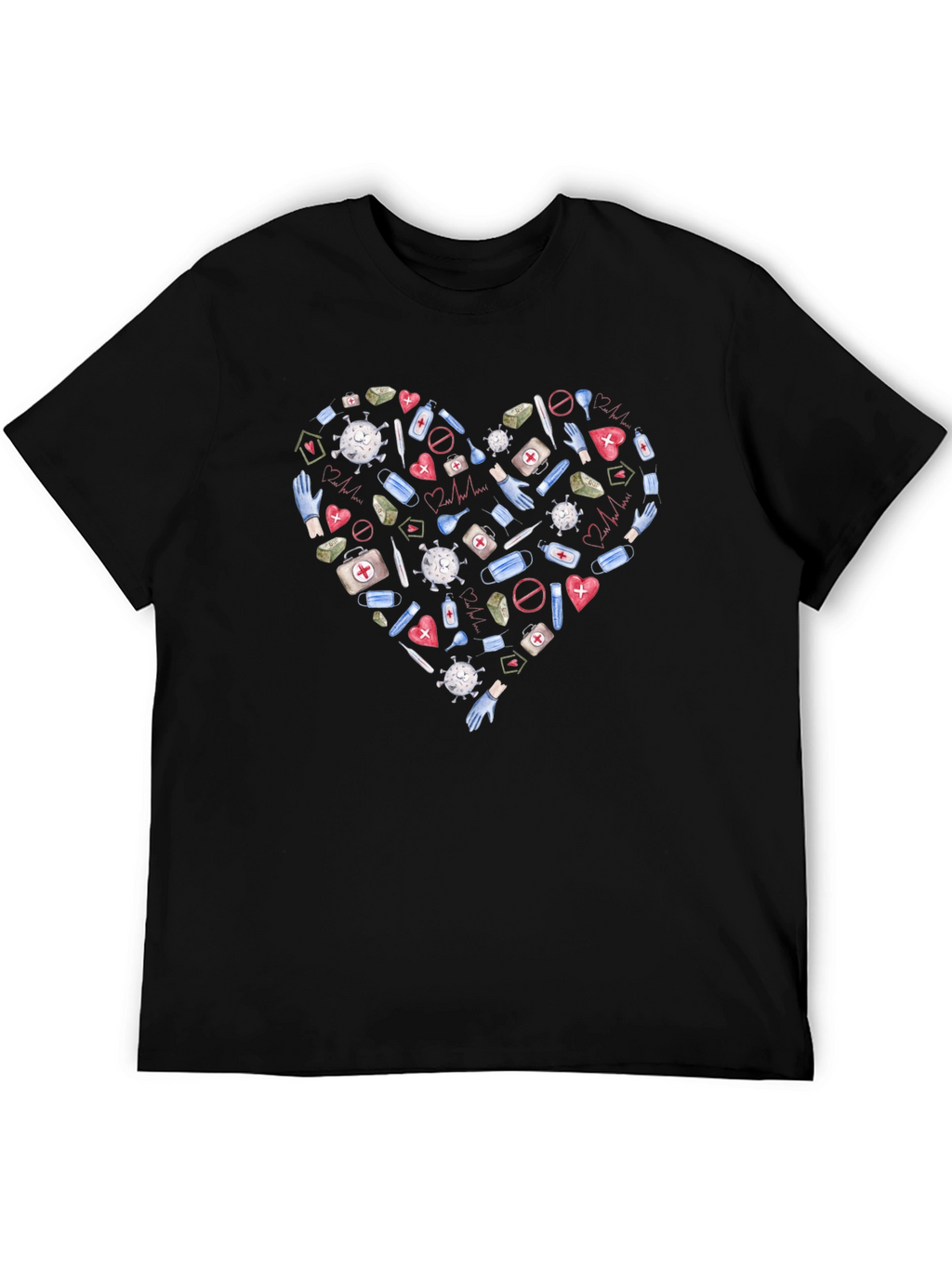 Healthcare Hero Heart T-Shirt - Support Medical Staff