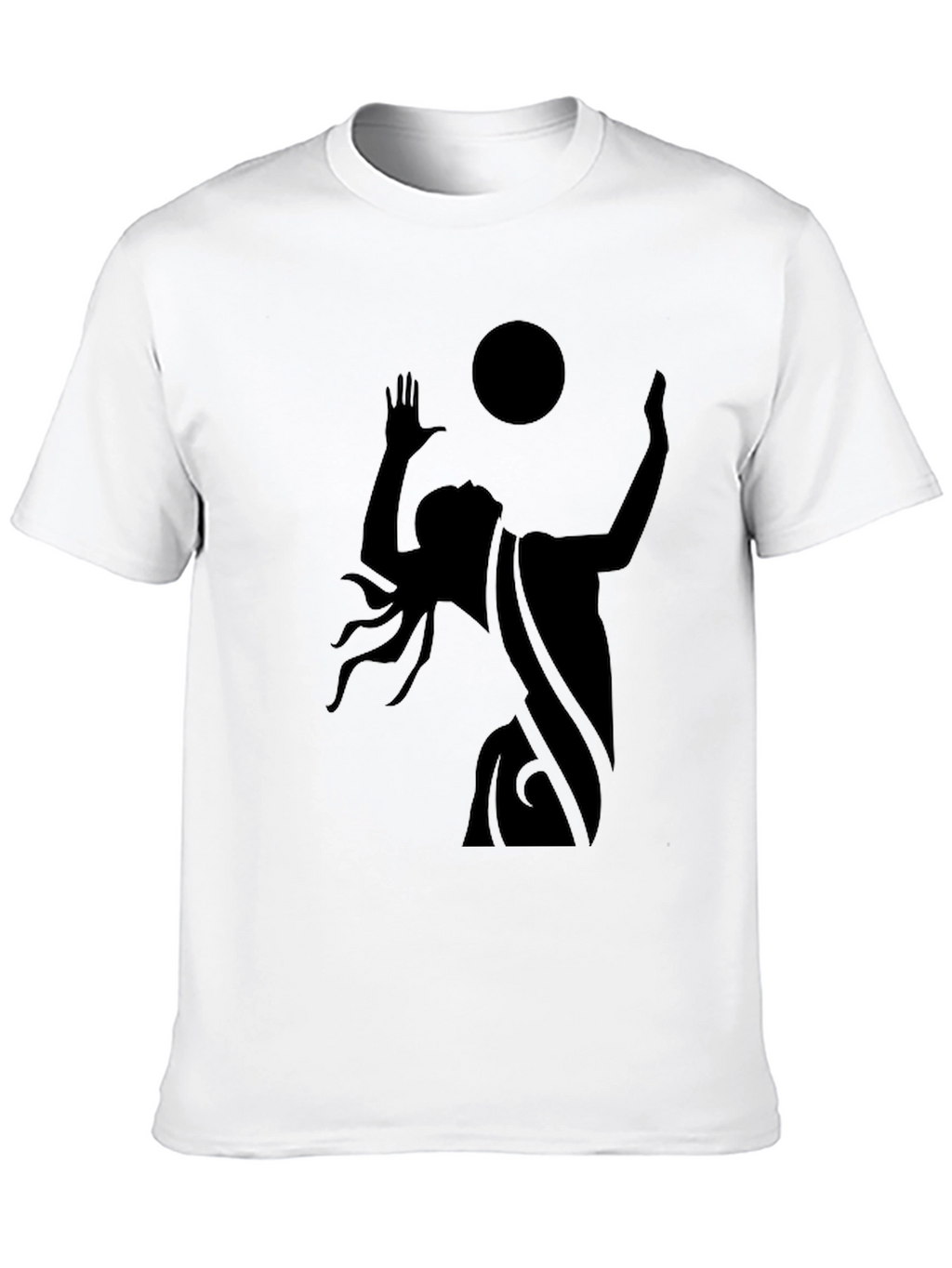 Mystic Silhouette Graphic Tee - Black Cotton Blend