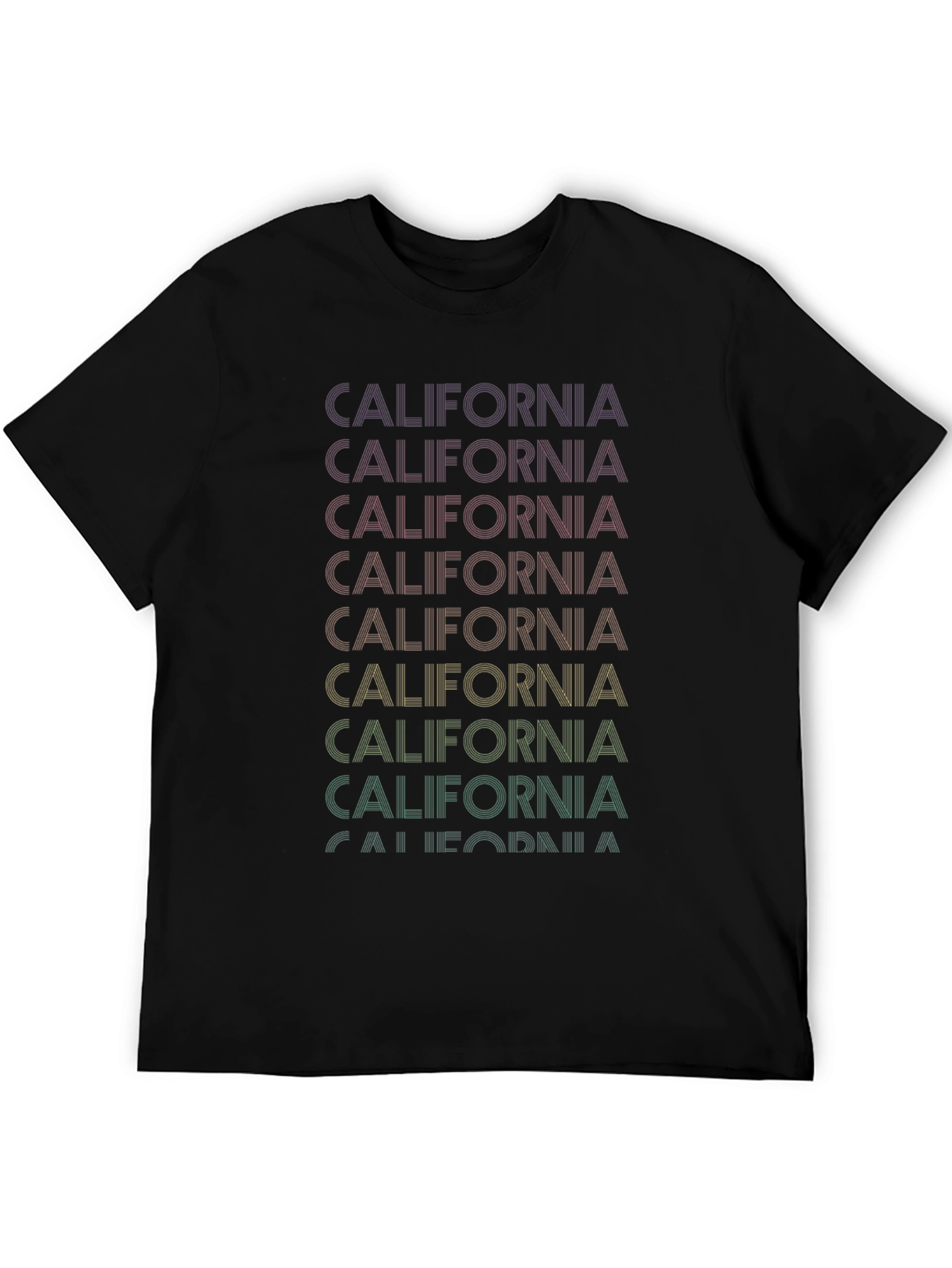 California Retro Graphic T-Shirt - Black