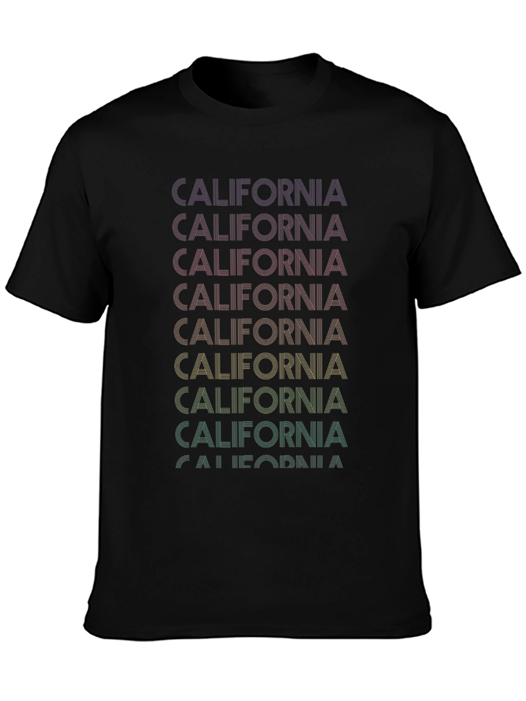 California Retro Graphic T-Shirt - Black