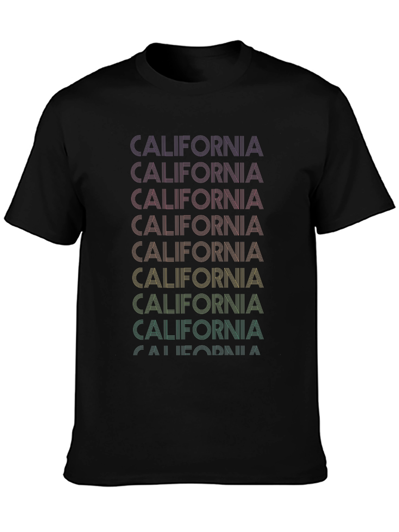 California Retro Graphic T-Shirt - Black