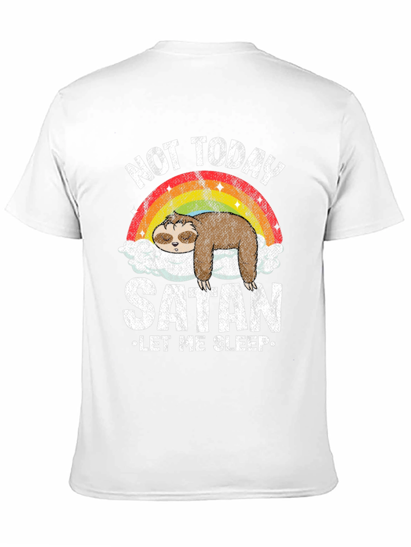 Not Today Satan Sloth Graphic Tee