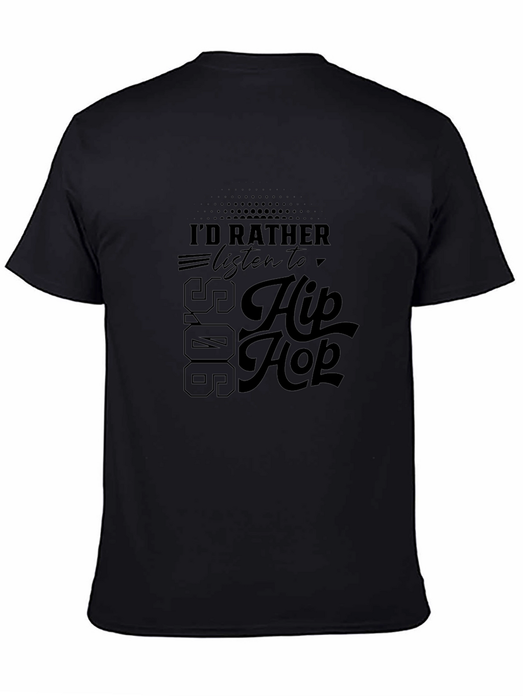 90s Hip Hop Black T-Shirt