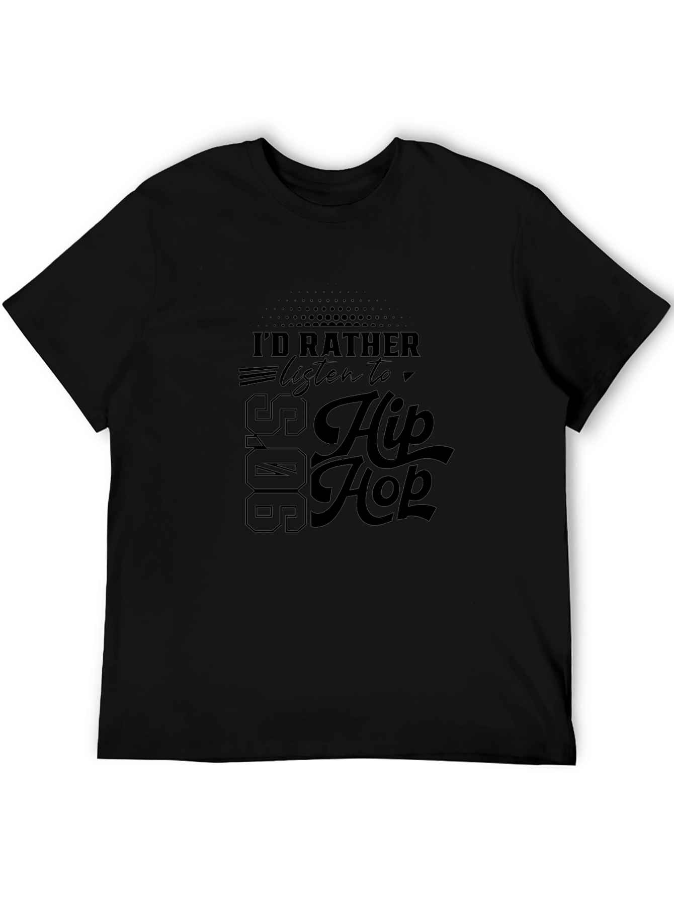 90s Hip Hop Black T-Shirt