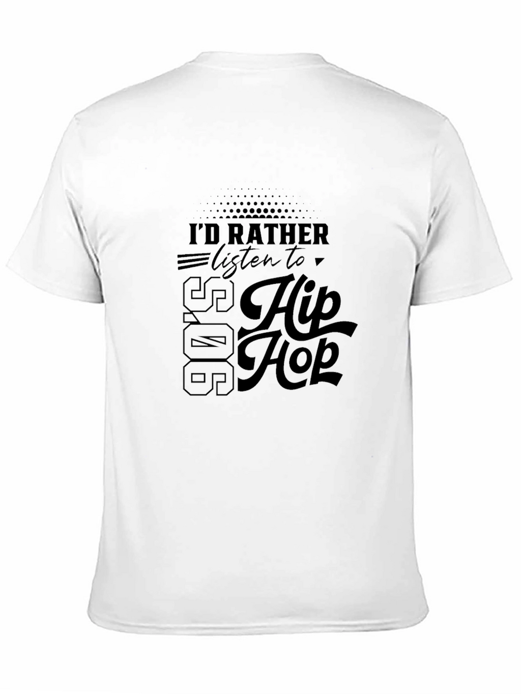 90s Hip Hop Black T-Shirt