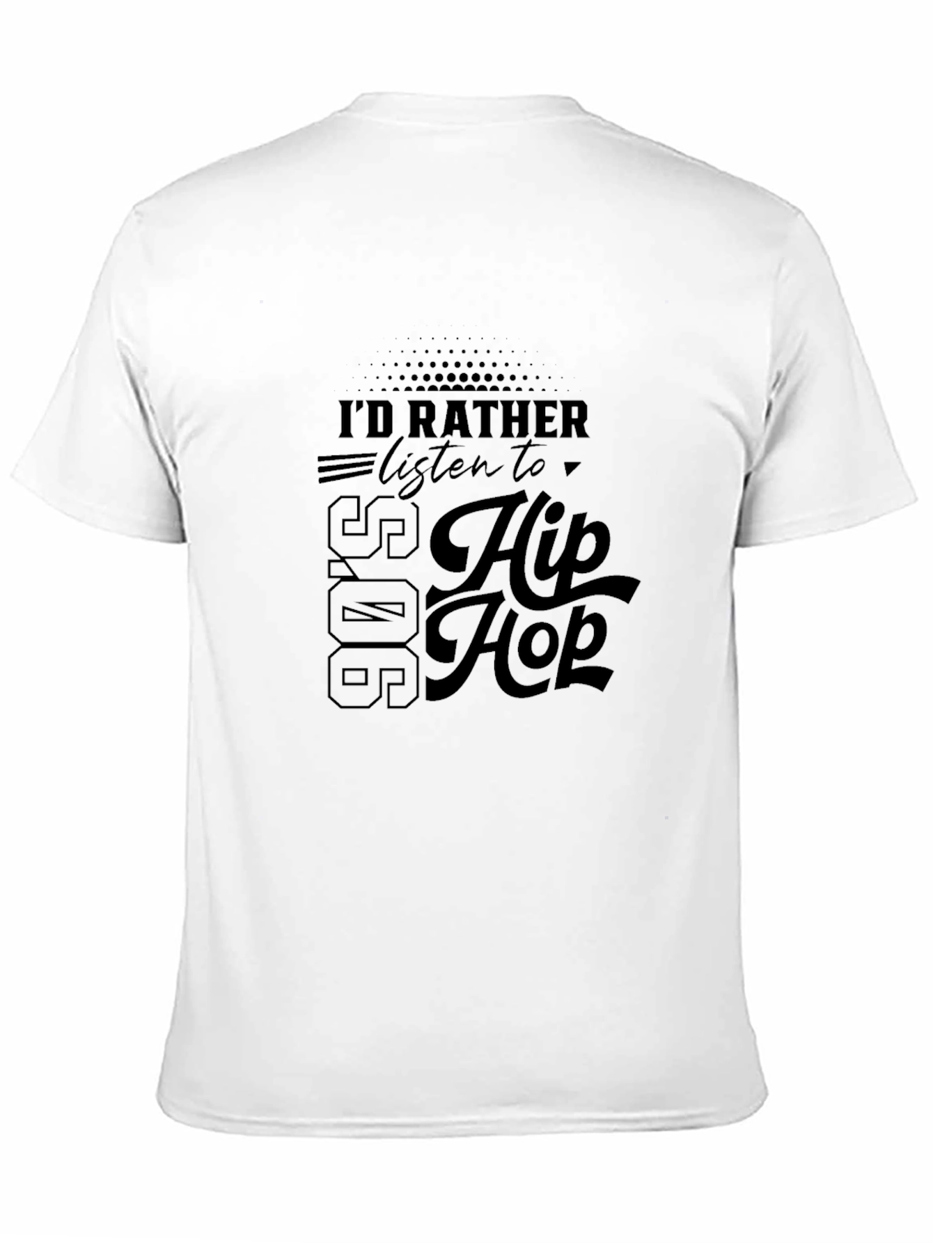 90s Hip Hop Black T-Shirt