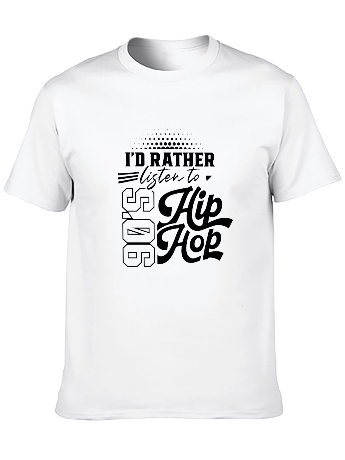 90s Hip Hop Black T-Shirt
