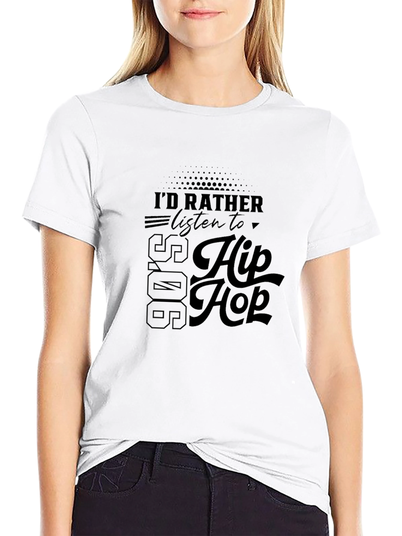 90s Hip Hop Black T-Shirt