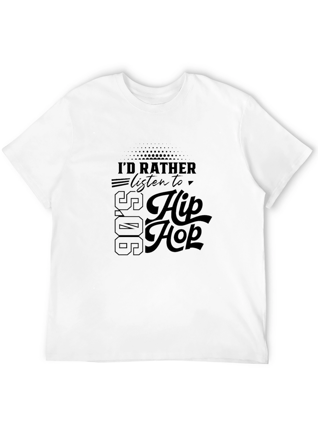 90s Hip Hop Black T-Shirt