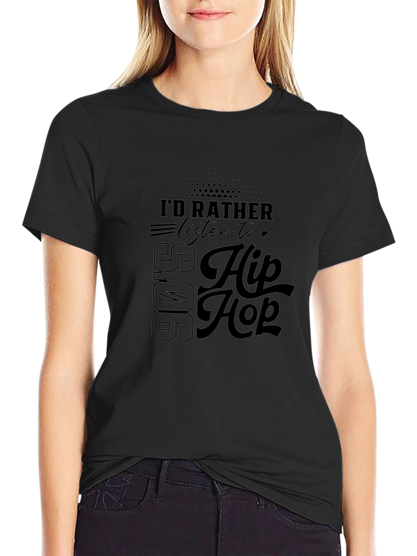 90s Hip Hop Black T-Shirt