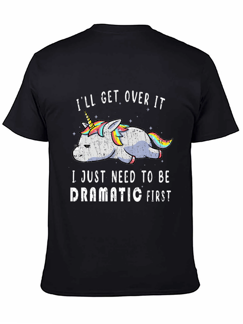Dramatic Unicorn Graphic T-Shirt