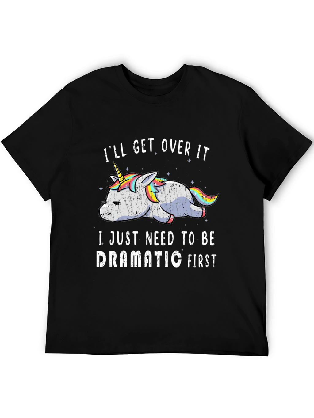 Dramatic Unicorn Graphic T-Shirt