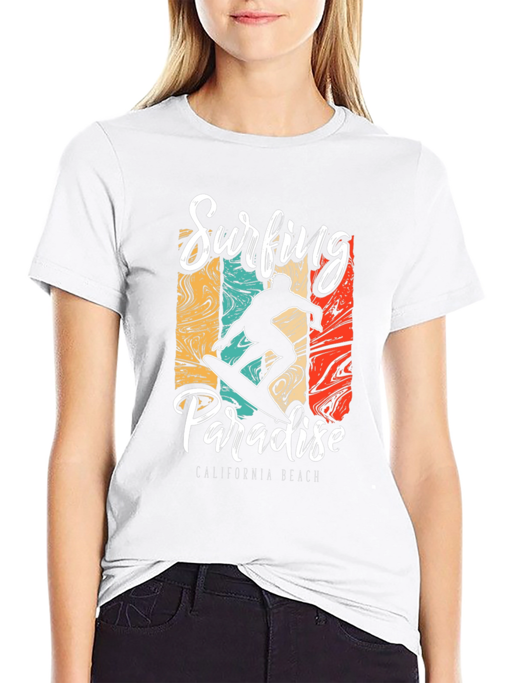 Surfing Paradise California Beach T-Shirt