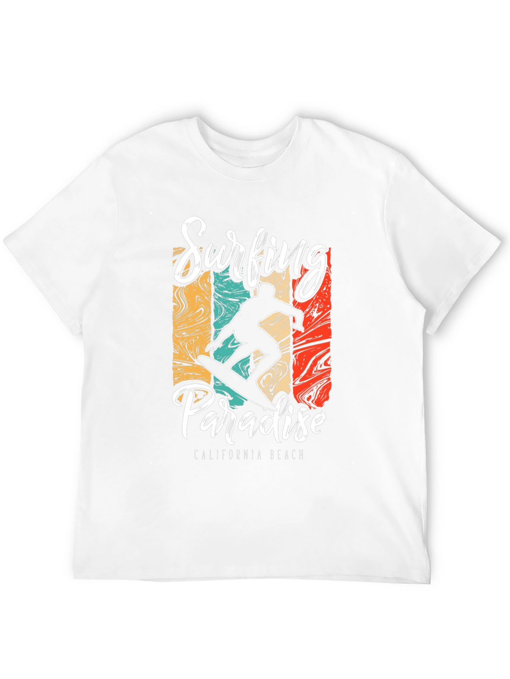 Surfing Paradise California Beach T-Shirt