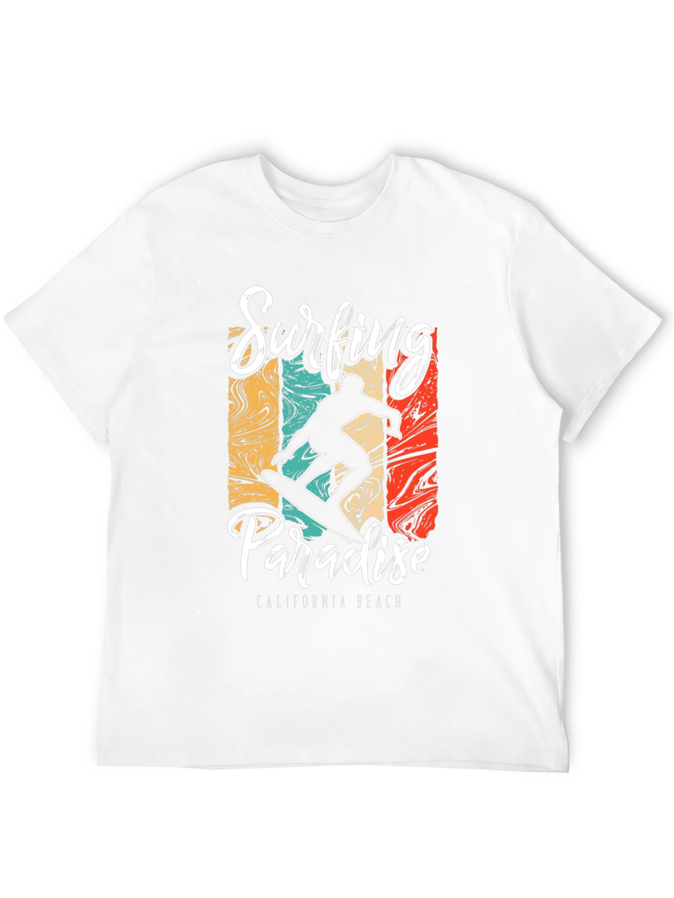 Surfing Paradise California Beach T-Shirt