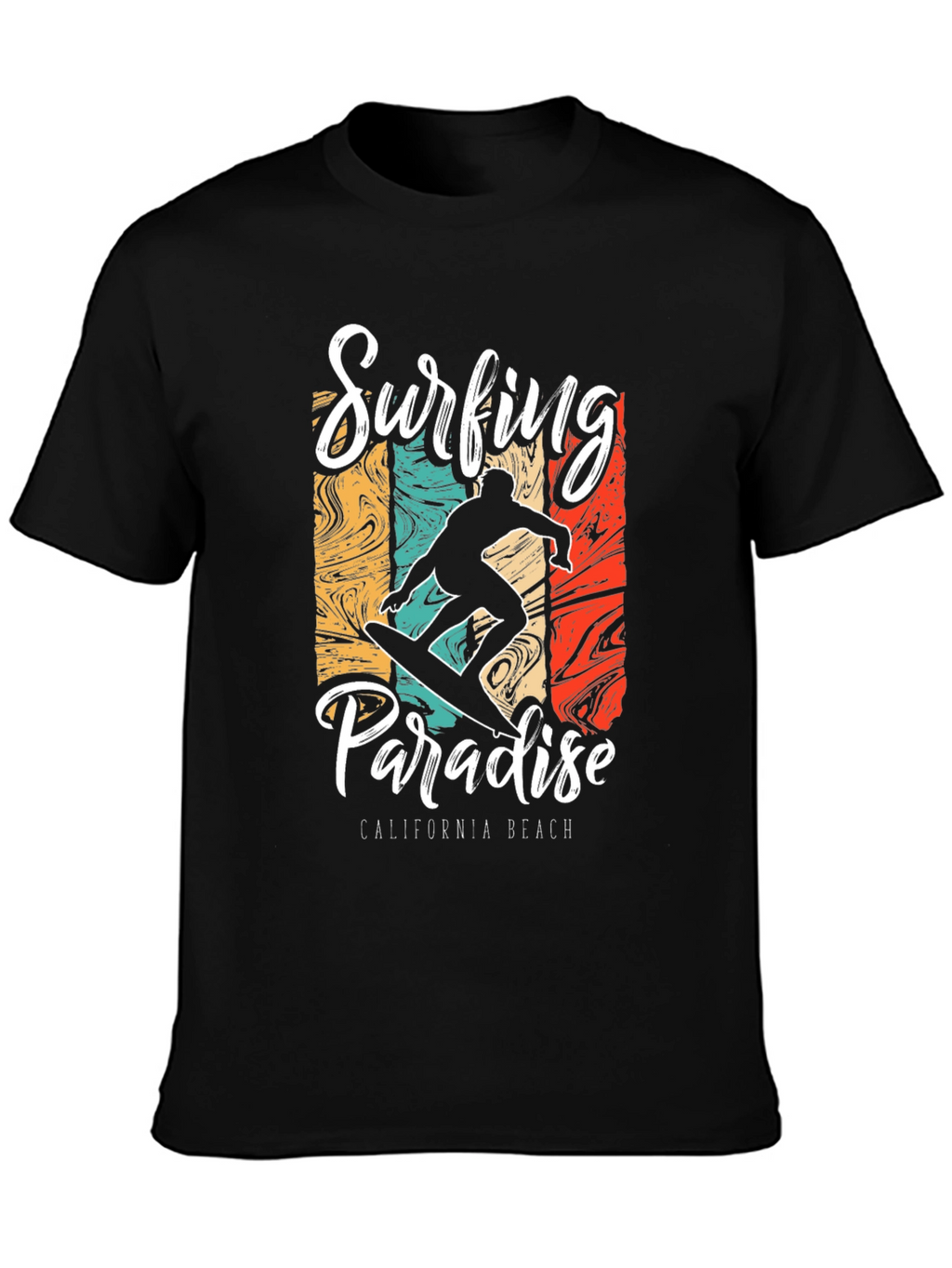 Surfing Paradise California Beach T-Shirt