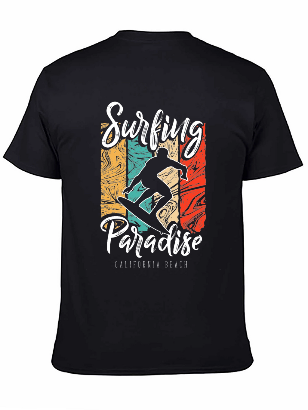 Surfing Paradise California Beach T-Shirt