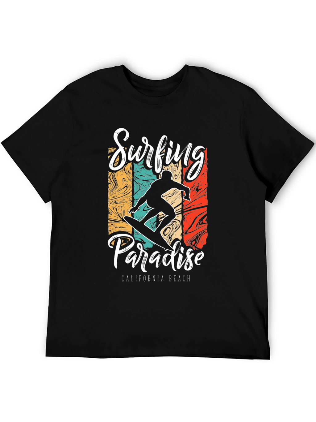 Surfing Paradise California Beach T-Shirt