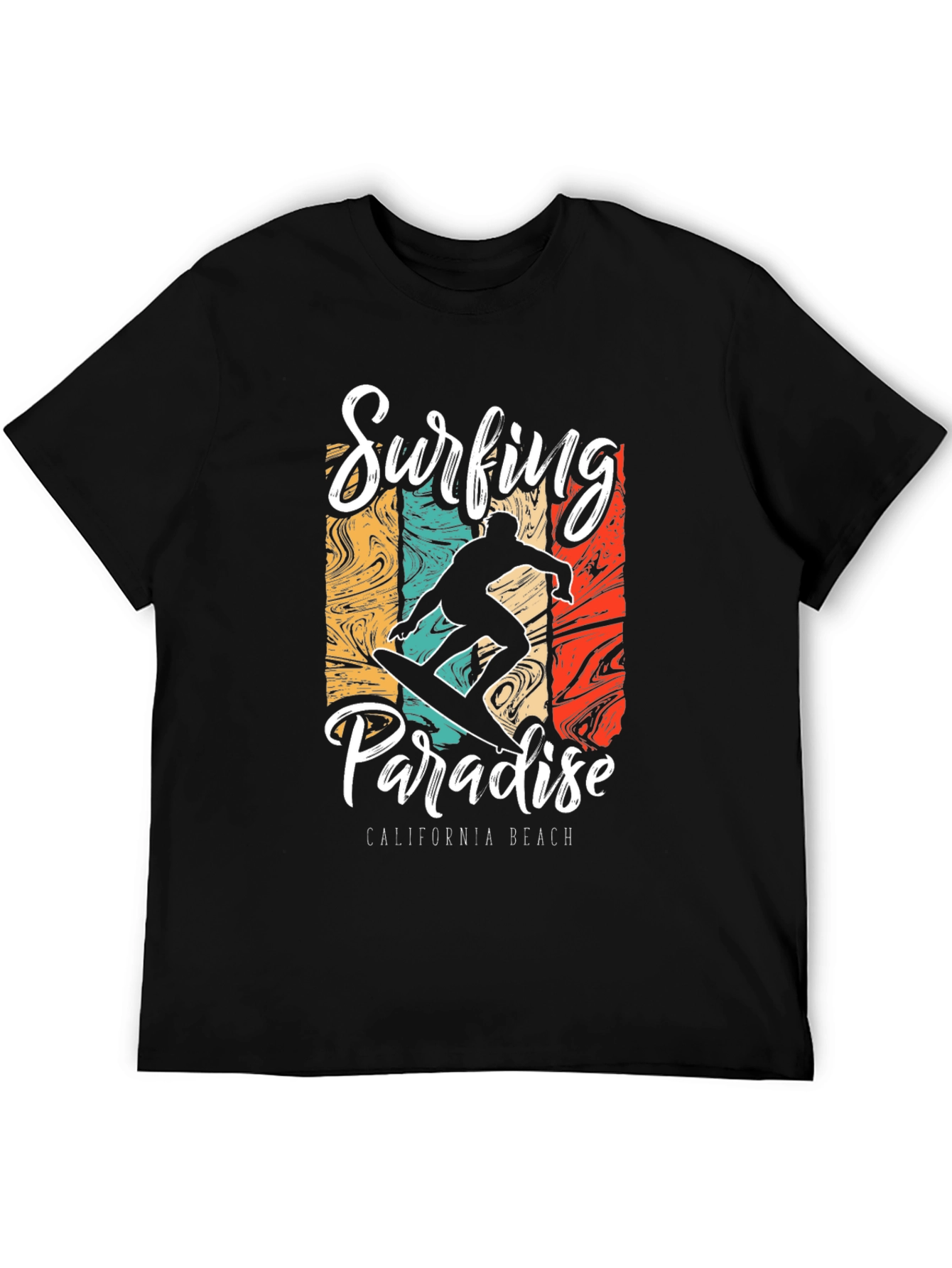 Surfing Paradise California Beach T-Shirt