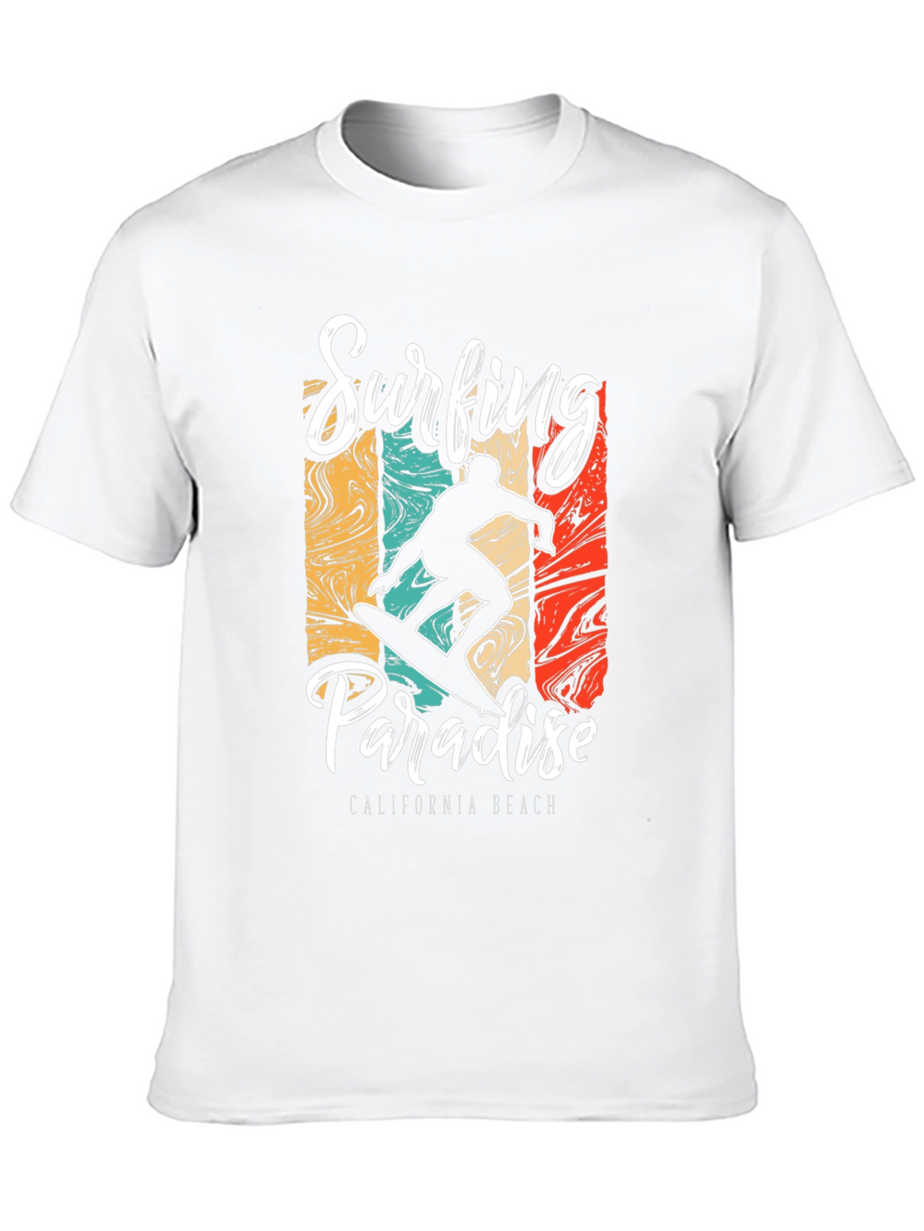 Surfing Paradise California Beach T-Shirt