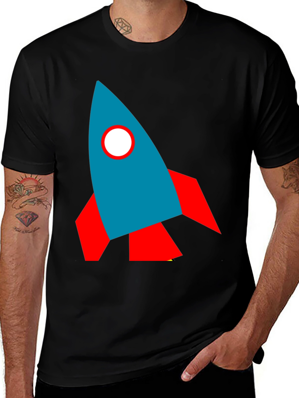 Rocket Graphic Tee - Blast Off in Style!