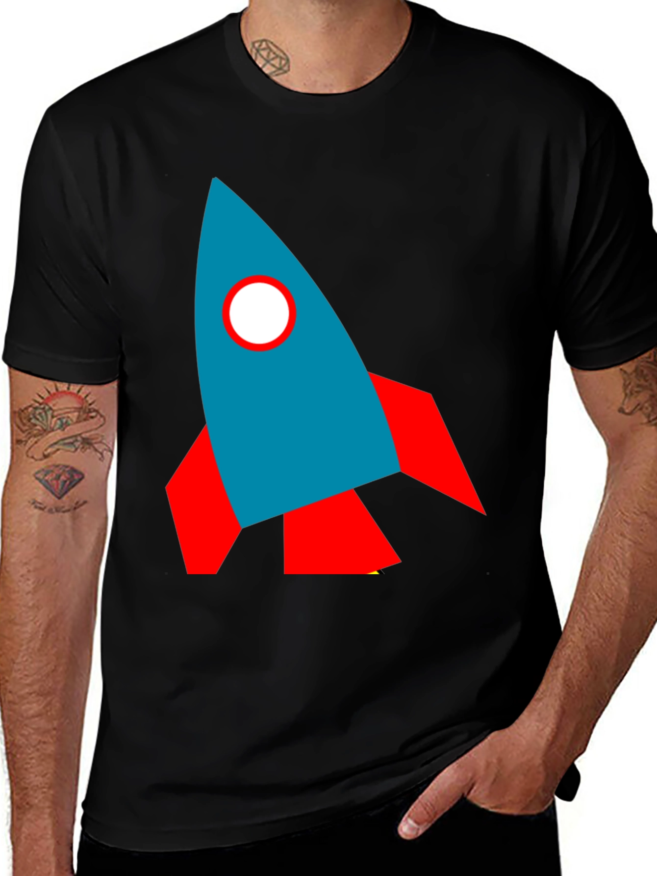 Rocket Graphic Tee - Blast Off in Style!