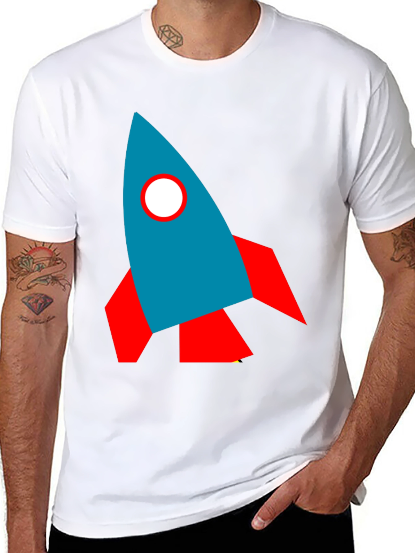 Rocket Graphic Tee - Blast Off in Style!