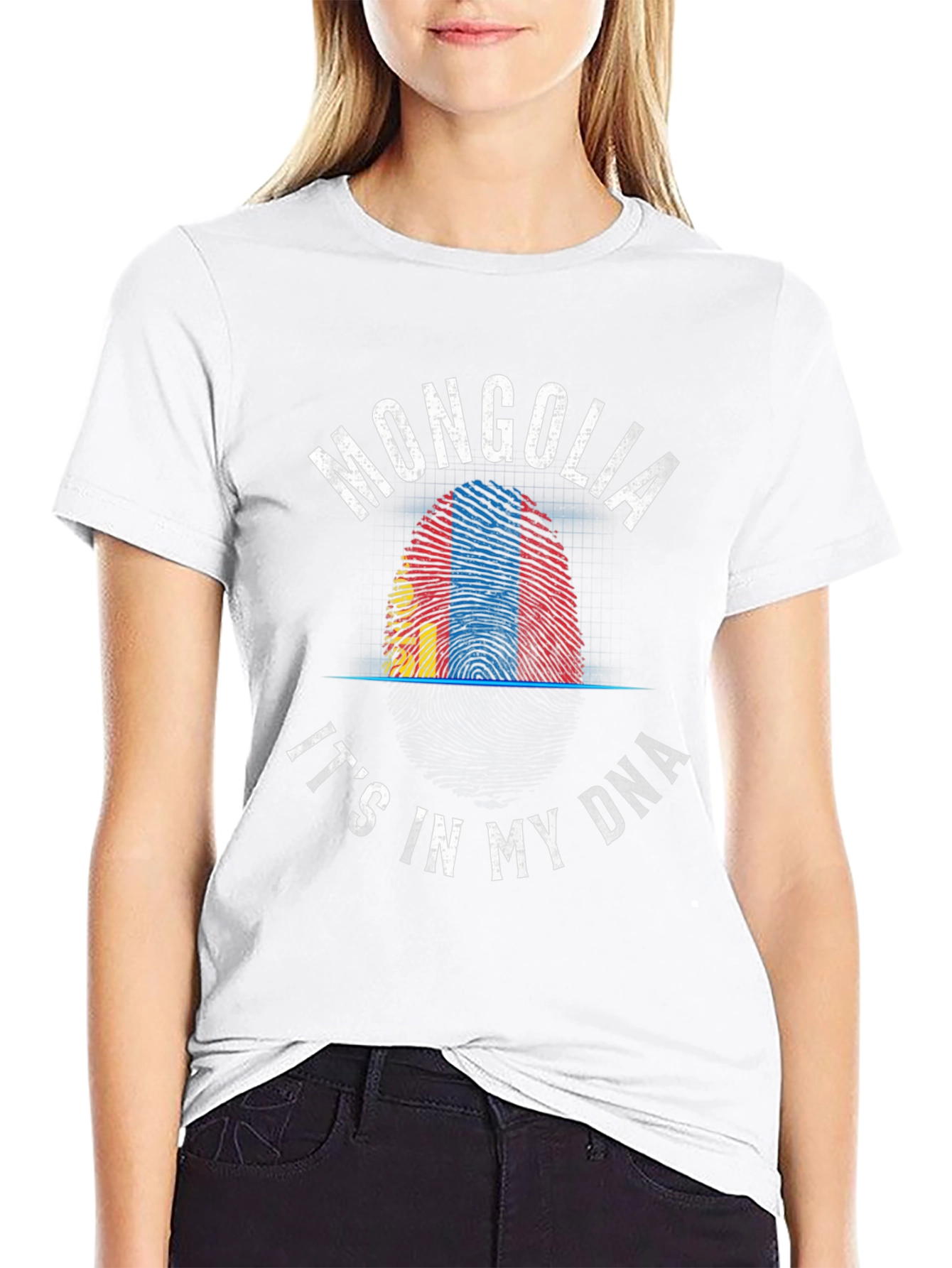 Mongolia DNA Fingerprint T-Shirt
